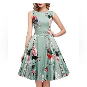 iHot Floral Fit and Flare Dress
